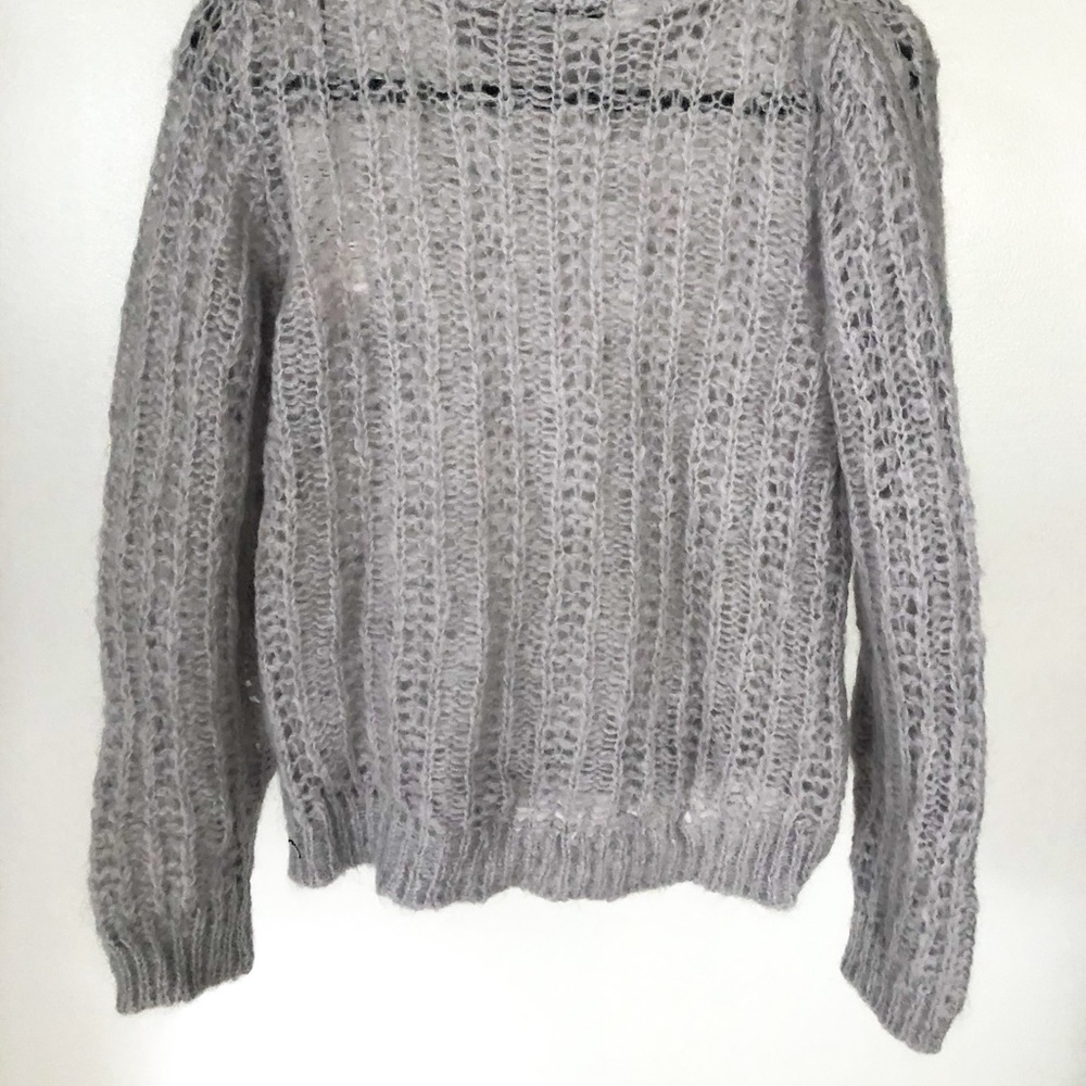 Sandro Stage mohair open knit sweater - Picture 4 of 8